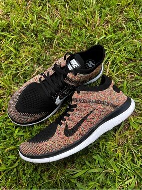 CLEAN Nike size 8.5 Mens Free Flyknit 4.0 Multicolor Running shoes
